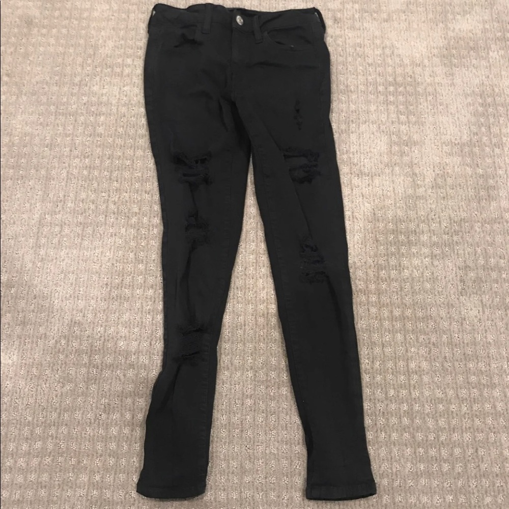 Ripped Black American Eagle Jeans